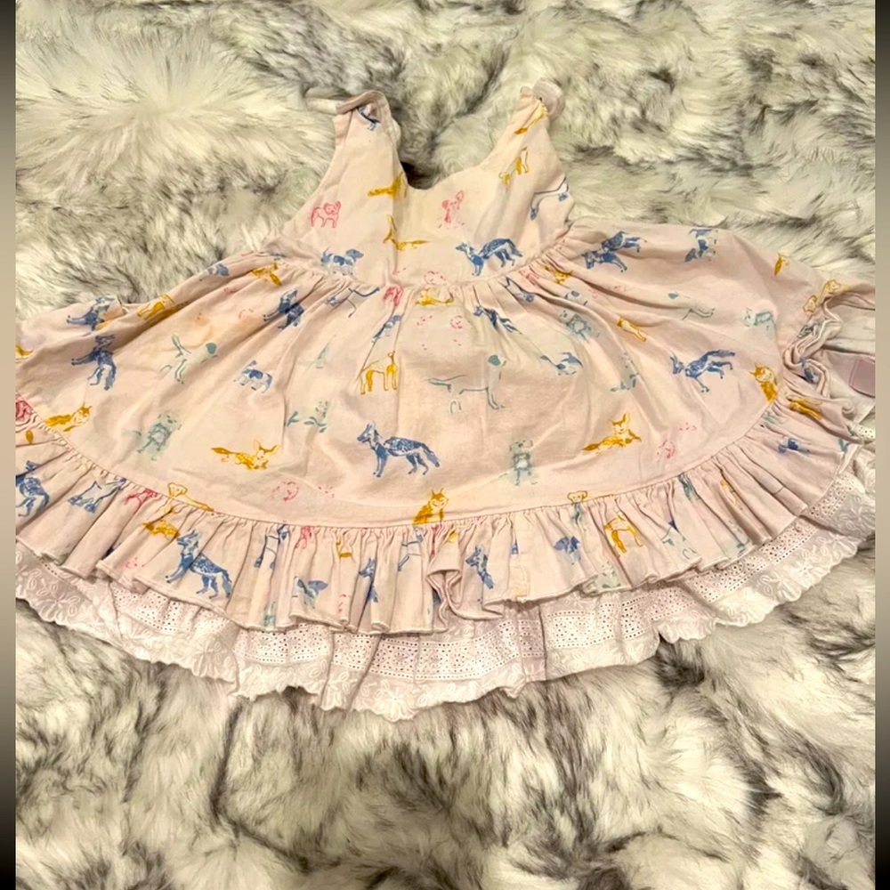 Sweet Honey Dog Print Dress
